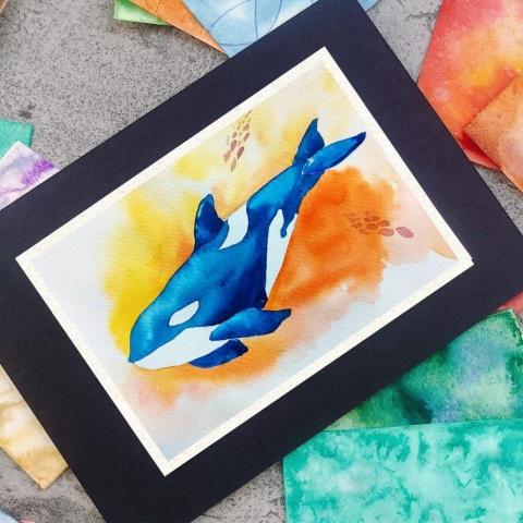 吳東翰 - 客製化的主題式水彩課程，透過繪畫步驟的設計，讓初學者輕鬆就能完成作品。