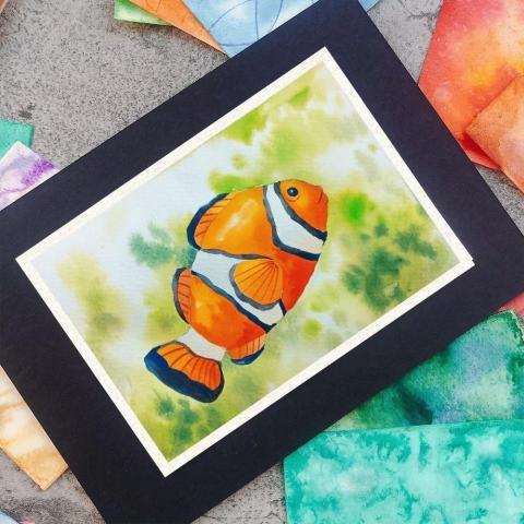 吳東翰 - 客製化的主題式水彩課程，透過繪畫步驟的設計，讓初學者輕鬆就能完成作品。