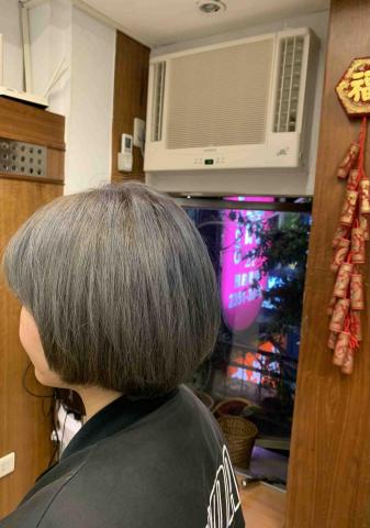 Nick 宇廷 - 灰紫+灰綠時尚漸層色