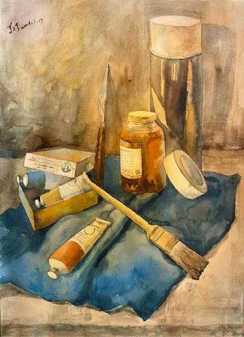 宋元亨 - 水彩示範