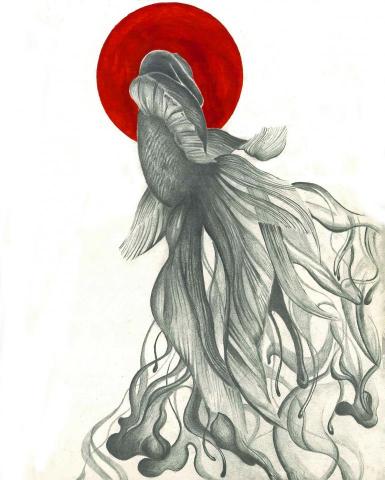 華安 - 素描-墨魚