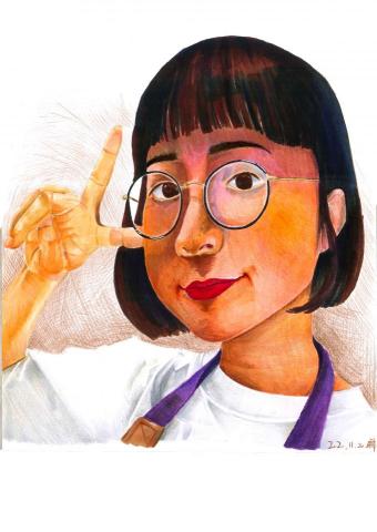 華安 - 色鉛筆/麥克筆-人像