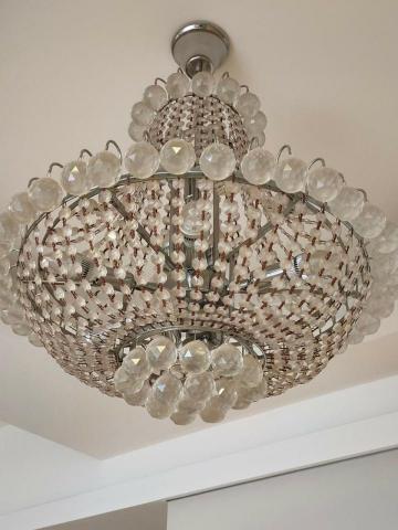 淨樂清潔 - 水晶吊燈清潔前