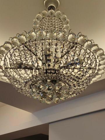 淨樂清潔 - 水晶吊燈清潔後