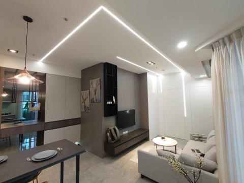 VergilWang - 俐落的線燈取代傳統的燈具營造出不同以往的感受