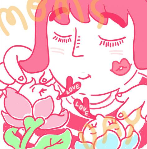 郭撫子 - 【插畫】
媒材：電腦繪圖
名稱：母愛