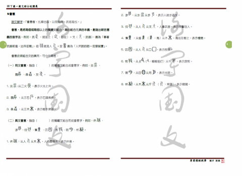 謝宇國文 - 講義縮圖範例