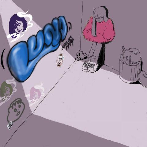 郭撫子 - 【插畫】
媒材：電腦繪圖
名稱：台北街頭
