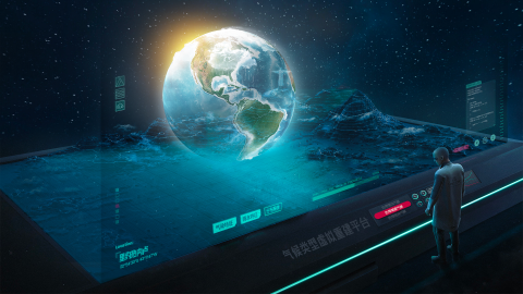 CindyFlower - 設計概念：用類似全息投影的視效重建重點城市的地貌，幫助學生記住氣候類型-國家/城市之間的對應關係