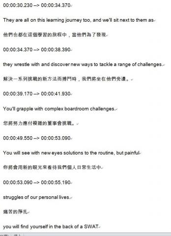 榮興工作室 - 字幕英翻中對照 榮興工作室 - 字幕英翻中對照