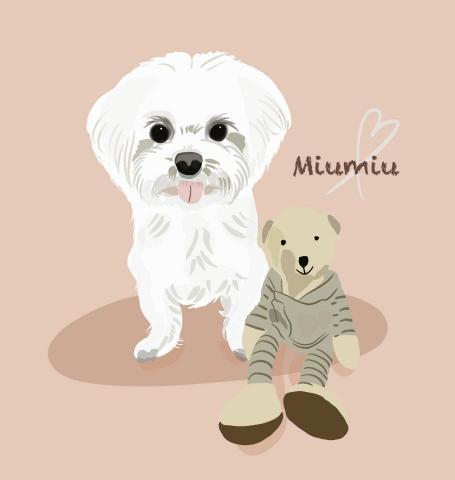 楊安 - 寵物似顏繪