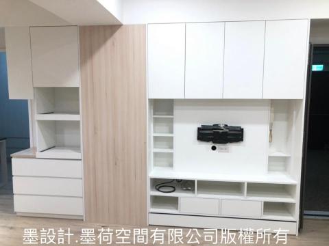 墨室內裝修(系統櫃).墨荷空間設計有限公司 - 電視櫃設計