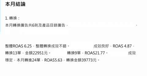 維德普數位有限公司 - 每個月提供月結報告
誠實面對數據
提出優化方向