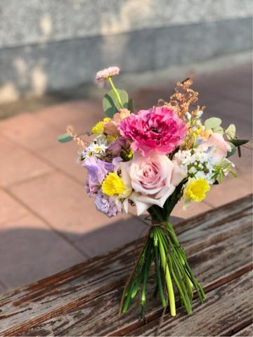 拾空花藝 - 手綁浪漫花束