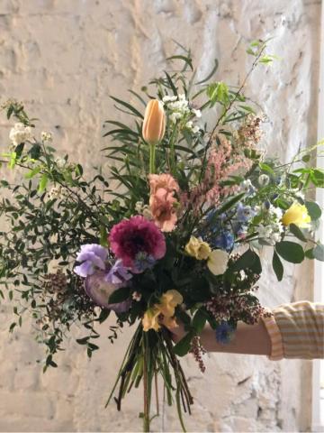 拾空花藝 - 法式田園自然風格花束