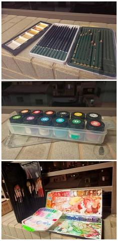 Cloud ☁️ - 水彩及素描使用基本的工具?❤️