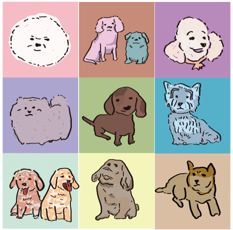 Ji_mi STUDIO - 插圖創作：狗狗