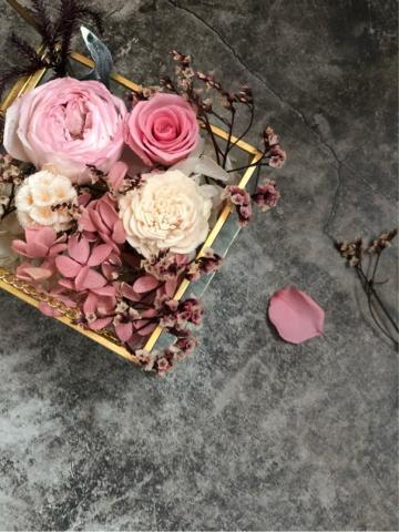 拾空花藝 - 不凋花「法式珠寶盒」