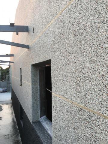 山丘泥作 - 抿石子工法