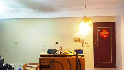 飛-木作油漆 - 油漆後-客廳跳色完成品