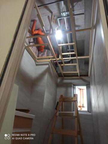 飛-木作油漆 - 施工前-衛浴天花