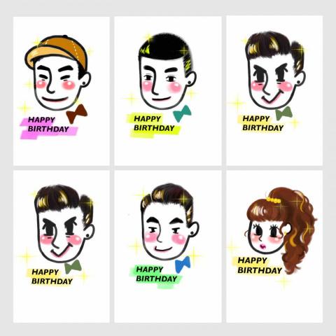 田米娜畫室 - 人物插畫