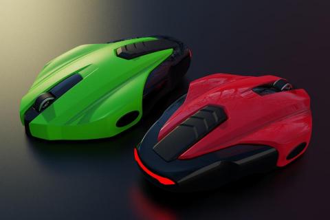 KanA - 概念跑車滑鼠外觀設計