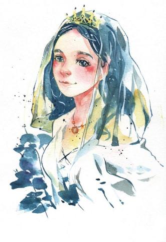 詹淇皓 - 水彩日系漫畫練習