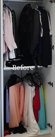 心.整理▪︎Fiona▪︎ - 衣架類型多款參差，容易讓掛衣區顯得凌亂。