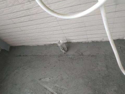 游石山 - 陽台泥作打底/截水溝