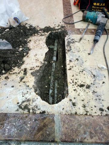 誠品水電機 - 大理石RC地磚水管漏水抓漏
