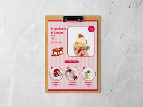 蘇菲呂 - 咖啡廳 草莓季限定DM設計