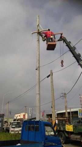 領航家工程行 - 颱風過後，高空槍修中