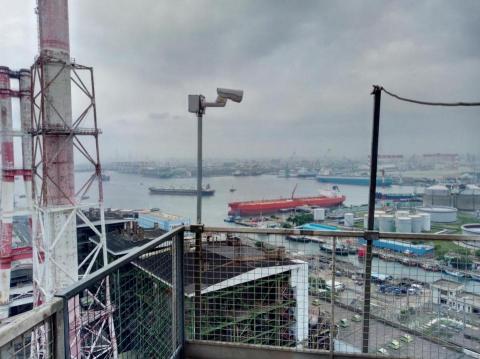 領航家工程行 - 發電廠，現場監工CCTV施作，高度127M