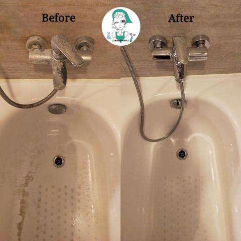 ♻️海媽家政事務所♻️ - 浴缸水龍頭陳年污垢清潔