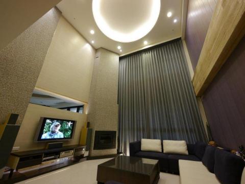 乃凡空間設計工程  裝潢  - 現代新大樓頂樓透天樓層真實燃柴壁爐風格