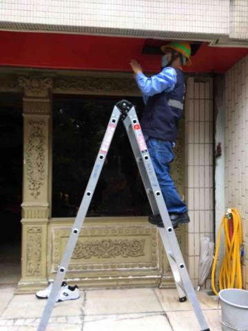 凱擘大寬頻 - 監視器和網路施工過程