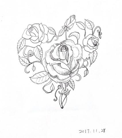 YienWu - 玫瑰愛心