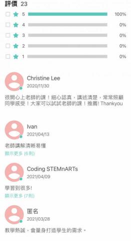 Cary Lee 🔥數學學習中心 - 線上教學評價