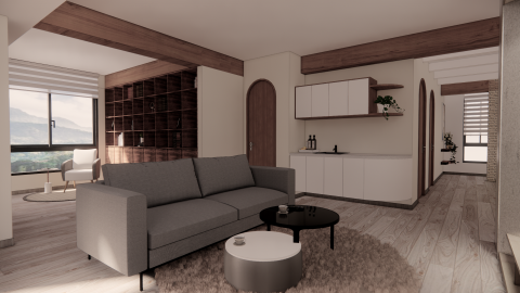 米亞室內/建築3D繪製 - 起居室設計/渲染