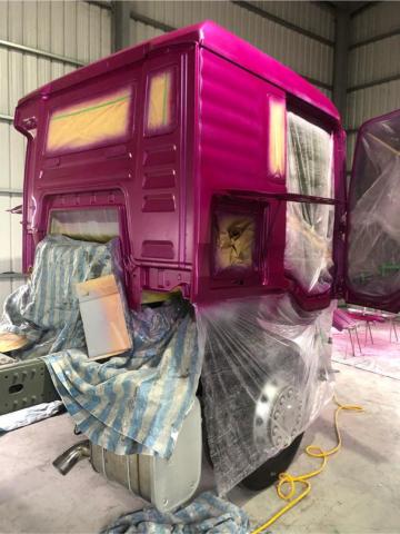 阿強 - 拖車頭烤漆（本色完成）