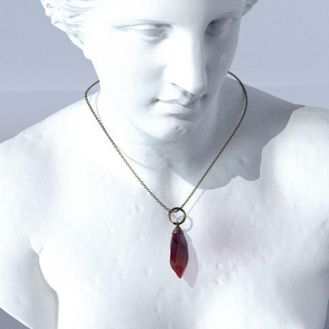 莊東洋 - 紅水晶項鍊製作