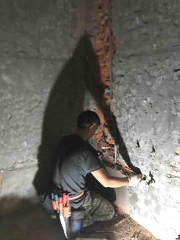 洺匠水電工程 - 浴室冷熱管線配置
