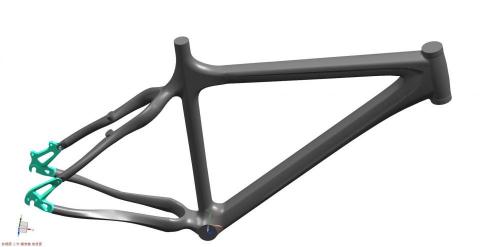 中和緣國際企業 - 全碳纖一體式自行車架