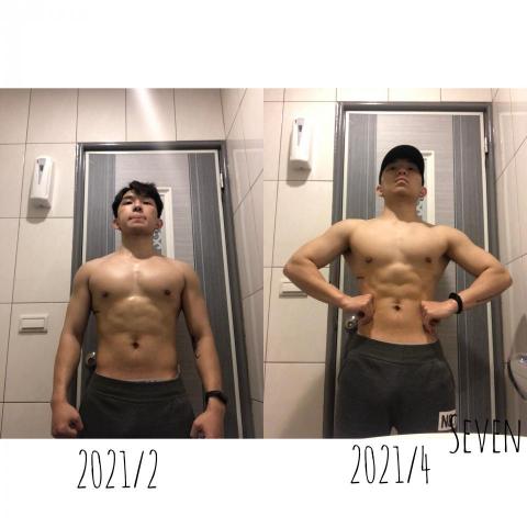 戴子承 - 2021/2月開始兩個月體態雕塑
2021/4月狀態