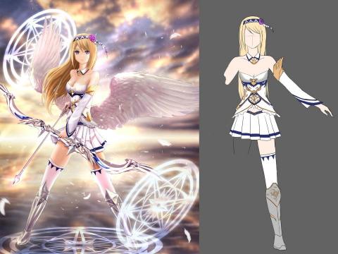 小狼繪 - 角色設計+立繪
軟體:PS、CLIP