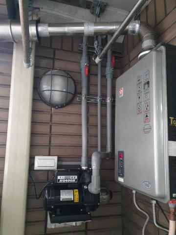 家幸 - 加壓馬達更改位置安裝