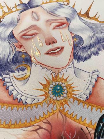 菇菇雞 - 水彩漫畫