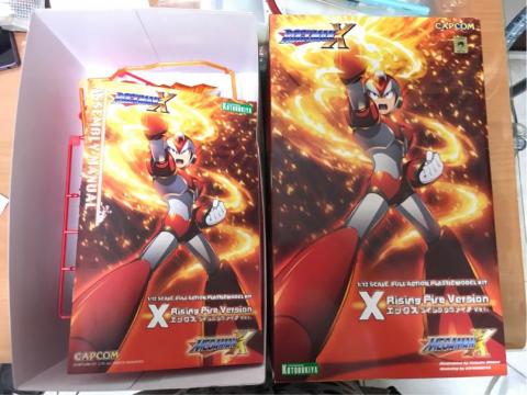 越彩珠寶、模型工作室 - 模型代工:洛克人X-艾克斯(上升火焰)。組裝前 越彩珠寶、模型工作室 - 模型代工:洛克人X-艾克斯(上升火焰)。組裝前