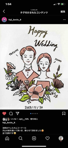 ORANJIN - 手繪作品：結婚賀卡